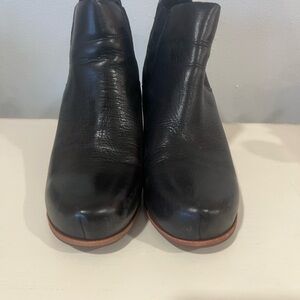 Black Leather Ankle Boots